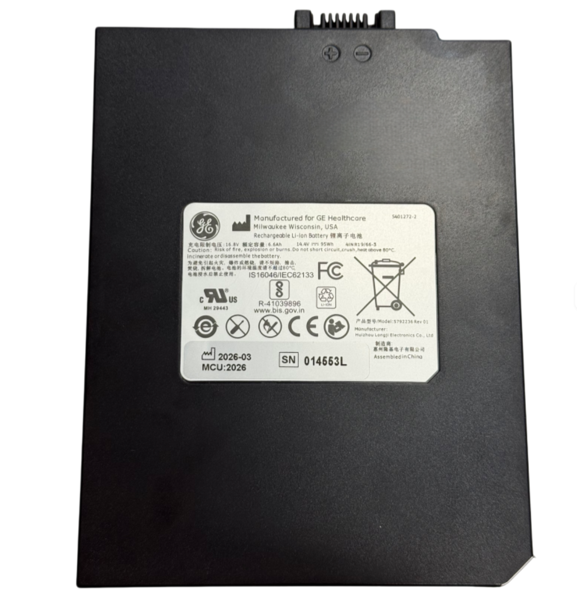 5401269 RHINO POWER 5401272 5730471 5792235 S5737214-1 Battery suitable for GE Healthcare ultrasound equipment Voluson E Voluson-i VIVID Q/VIVID I