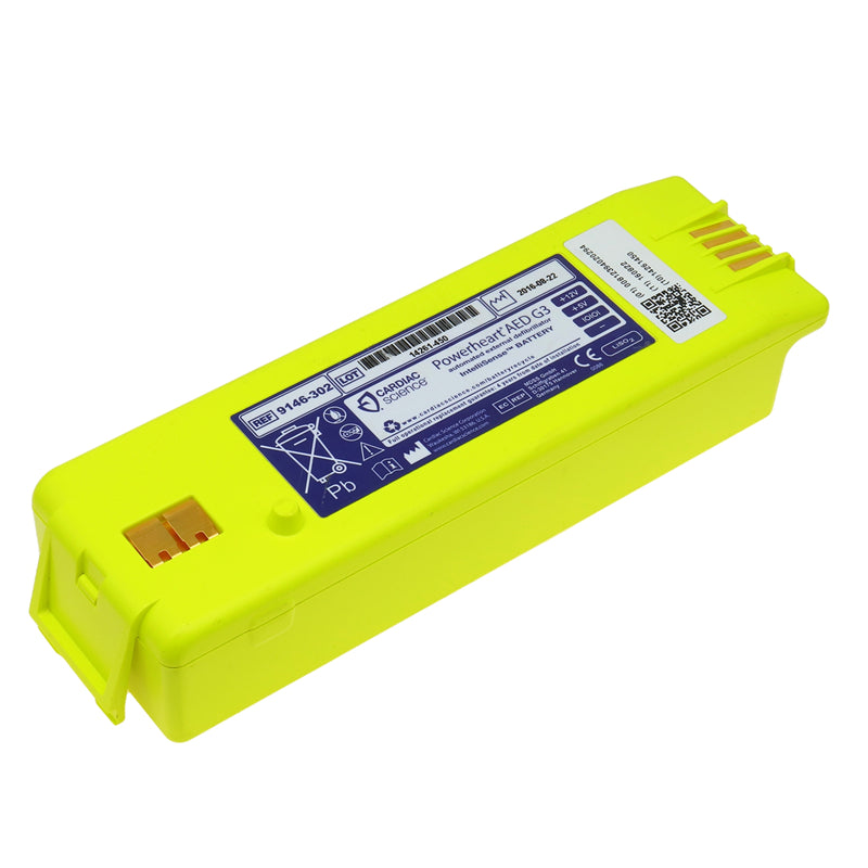 100% BRAND NEW POWERHEART AED G3 RHINO POWER BATTERY FOR CARDIAC SCIENCE 9142, 9143, 9146, 9146-102, 9146-202, 9146-302, 9146-303, 9300E