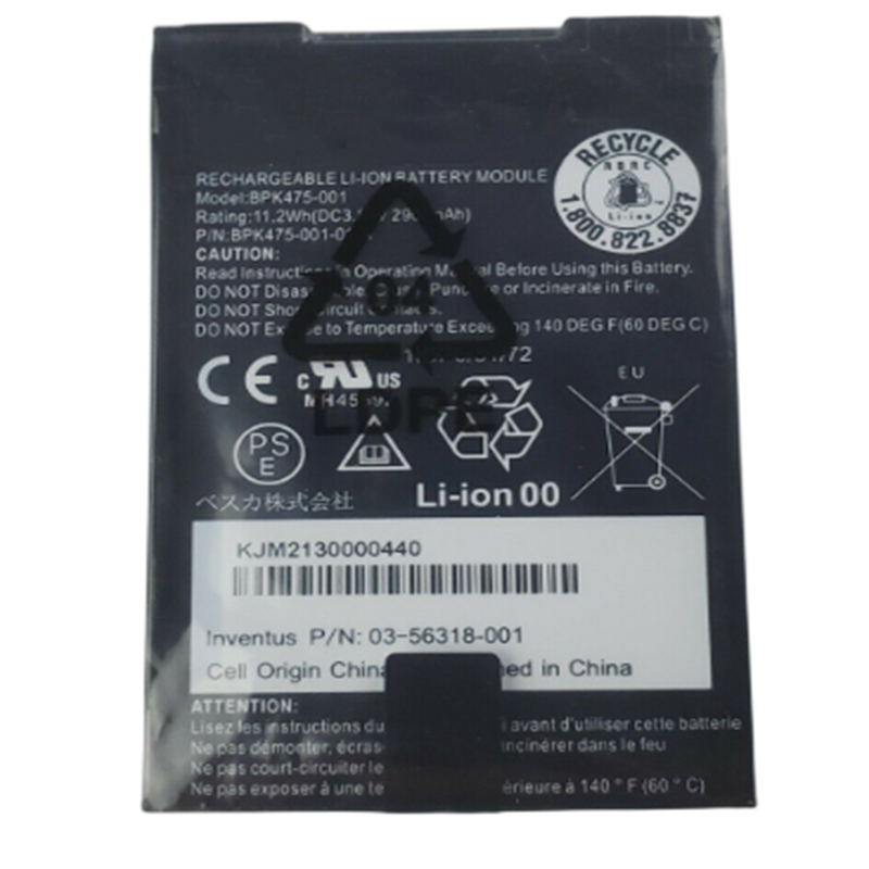 BPK475-001 RHINO POWER HIGH QUALITY Replacement BPK475-001-01 Li-ion Battery For Verifone V400M Cash Pos Terminal Batteries