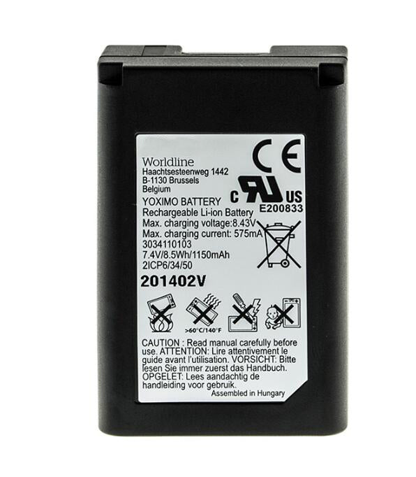 3034110103 RHINO POWER High Quality Hot Selling LI-POLYMER 7.4V 1200mah Yoximo Battery For Worldline POS Terminal Machine