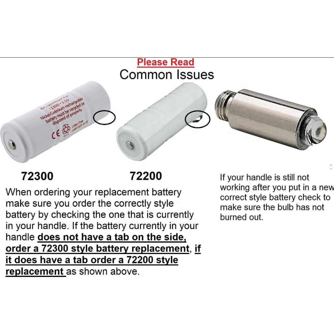 72200 Welch Allyn RHINO POWER NICD 3.6V 800mah Battery for Welch Allyn Medical Battery for Replacement Medical Device Battery