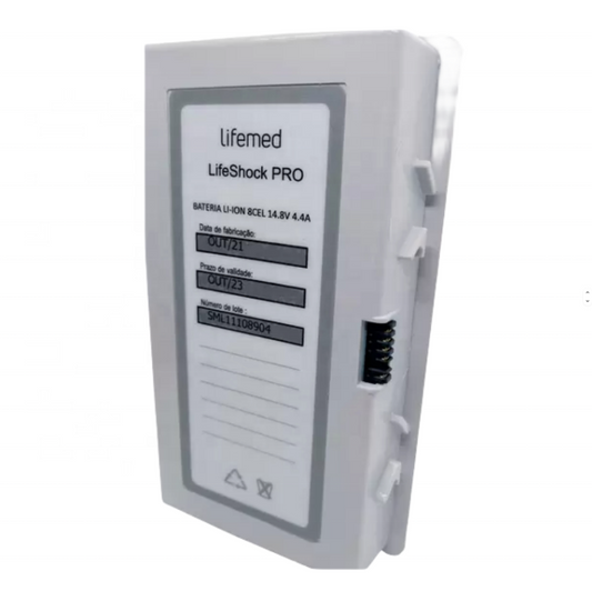BATERIA LIFESHOCK PRO RHINO POWER BATERIA DE ALTA CAPACIDADE PARA LIFEMED LIFESHOCK PRO LI-ION 14,8V 4,4Ah