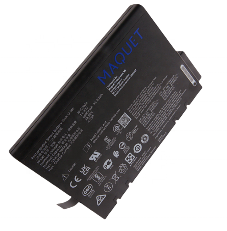 RRC2024 RHINO POWER HIGH QUALITY RECHARGEABLE BATTERY for MAQUET SERVO AIR RESPIRATOR 14.4V 6600mAh 95.0Wh 410028-04 REF 6882607