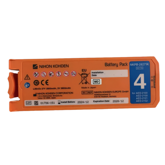 NKPB-28271K RHINO POWER BATTERY for NIHON KOHDEN 27V 2800mAh NKPB-28271K SB-214VK AED-2150 AED-2150P AED-2150K AED-2100K