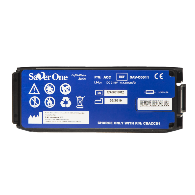 SAV-C0011 RHINO POWER High-Quality Battery for SaverOne Li-MnO2 2100mAh Lithium Battery; SAV-C0011 for SaverOne Defibrillators