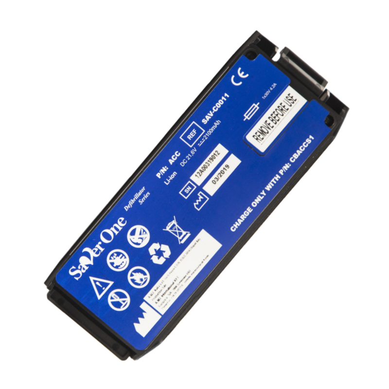SAV-C0011 RHINO POWER High-Quality Battery for SaverOne Li-MnO2 2100mAh Lithium Battery; SAV-C0011 for SaverOne Defibrillators