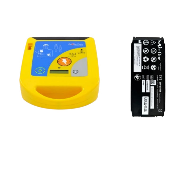 SAV-C0904 RHINO POWER LiMNo2 defibrillator battery, Saver One SAV-C0904 (formerly SAV-C0903), 24.0 volts, 3.0 amp-hours, 72 Wh