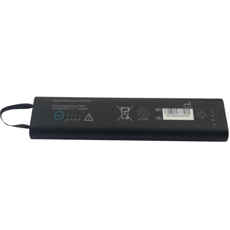 SM201-6 RHINO POWER HIGH QUALITY 11.1V 5200mAh LI-ION Battery Replacement for GE Dash 3000 Dash 4000 Dash 5000 SM201-6
