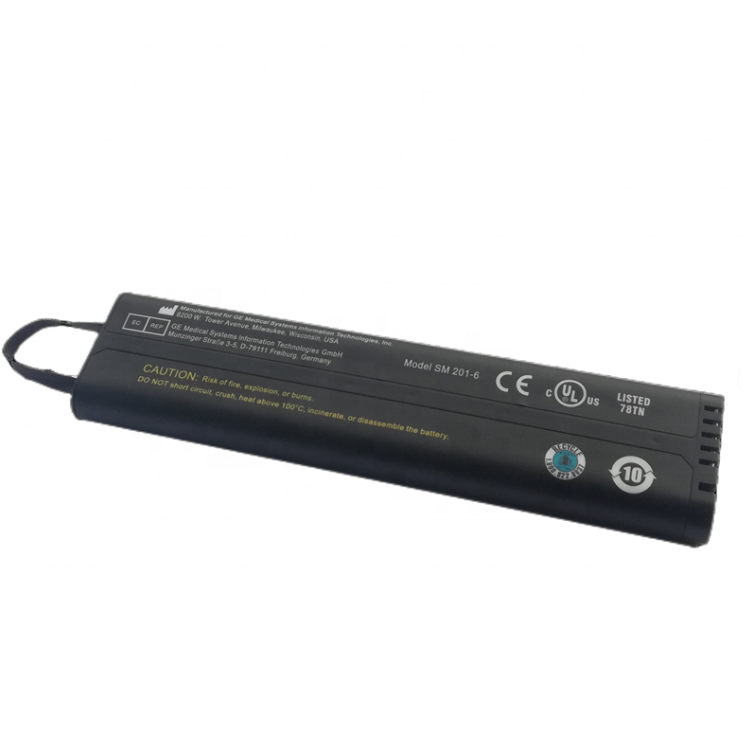 SM201-6 RHINO POWER HIGH QUALITY 11.1V 5200mAh LI-ION Battery Replacement for GE Dash 3000 Dash 4000 Dash 5000 SM201-6