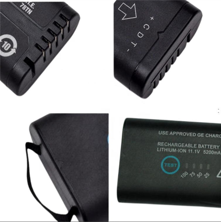 SM201-6 RHINO POWER HIGH QUALITY 11.1V 5200mAh LI-ION Battery Replacement for GE Dash 3000 Dash 4000 Dash 5000 SM201-6