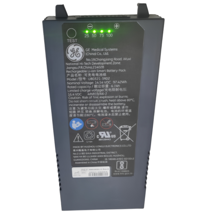 U80321-3R02 RHINO POWER High Quality BATTERY for GE U80321-3R02 Portable Ultrasound Battery 97.42Wh 6700mAh 14.54V Lithium Ion