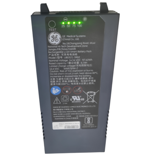 U80321-3R02 RHINO POWER High Quality BATTERY for GE U80321-3R02 Portable Ultrasound Battery 97.42Wh 6700mAh 14.54V Lithium Ion