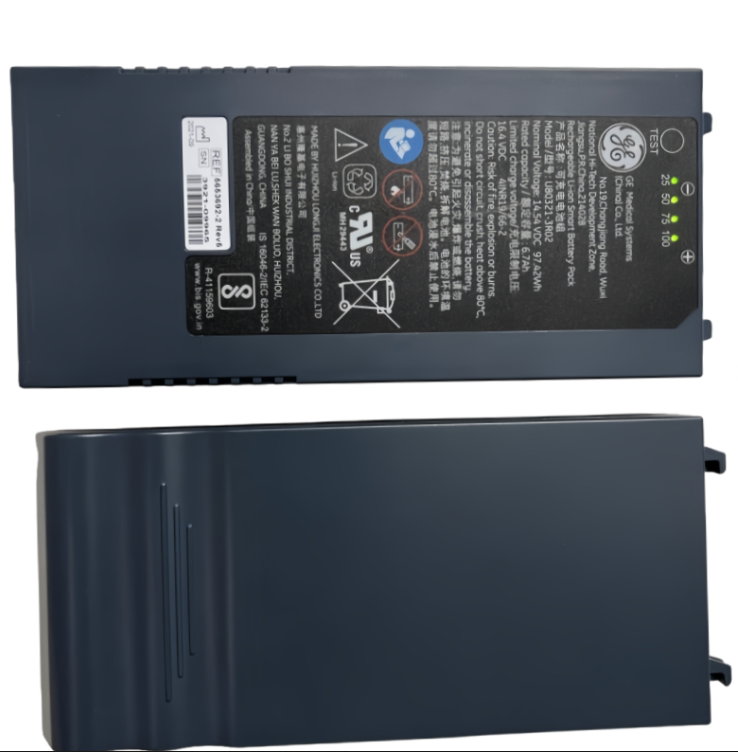 U80321-3R02 RHINO POWER High Quality BATTERY for GE U80321-3R02 Portable Ultrasound Battery 97.42Wh 6700mAh 14.54V Lithium Ion