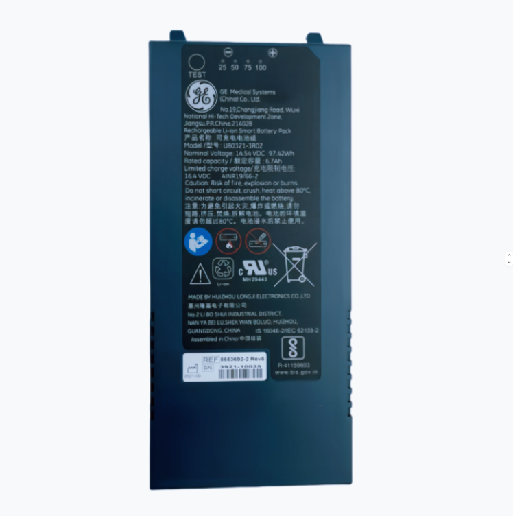 U80321-3R02 RHINO POWER High Quality BATTERY for GE U80321-3R02 Portable Ultrasound Battery 97.42Wh 6700mAh 14.54V Lithium Ion