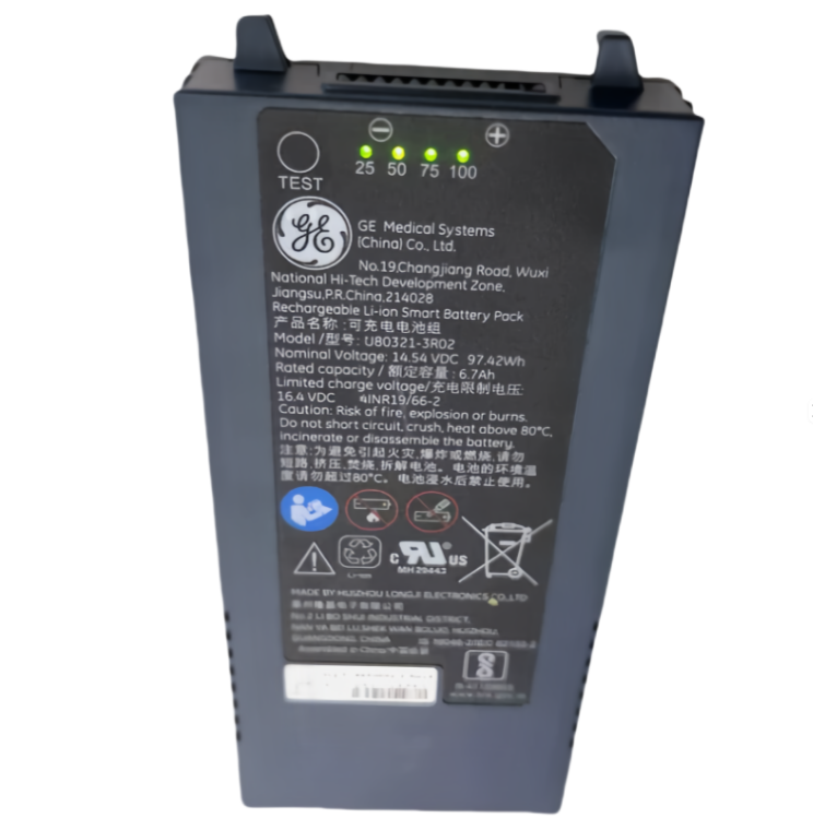 U80321 RHINO POWER BATTERY for GE 5451284 Rev3 14.4V 4.1Ah 10-pin U80321-3R01 5451284 5451284-2 Rev4 Logiq E ULTRASOUND MACHINE
